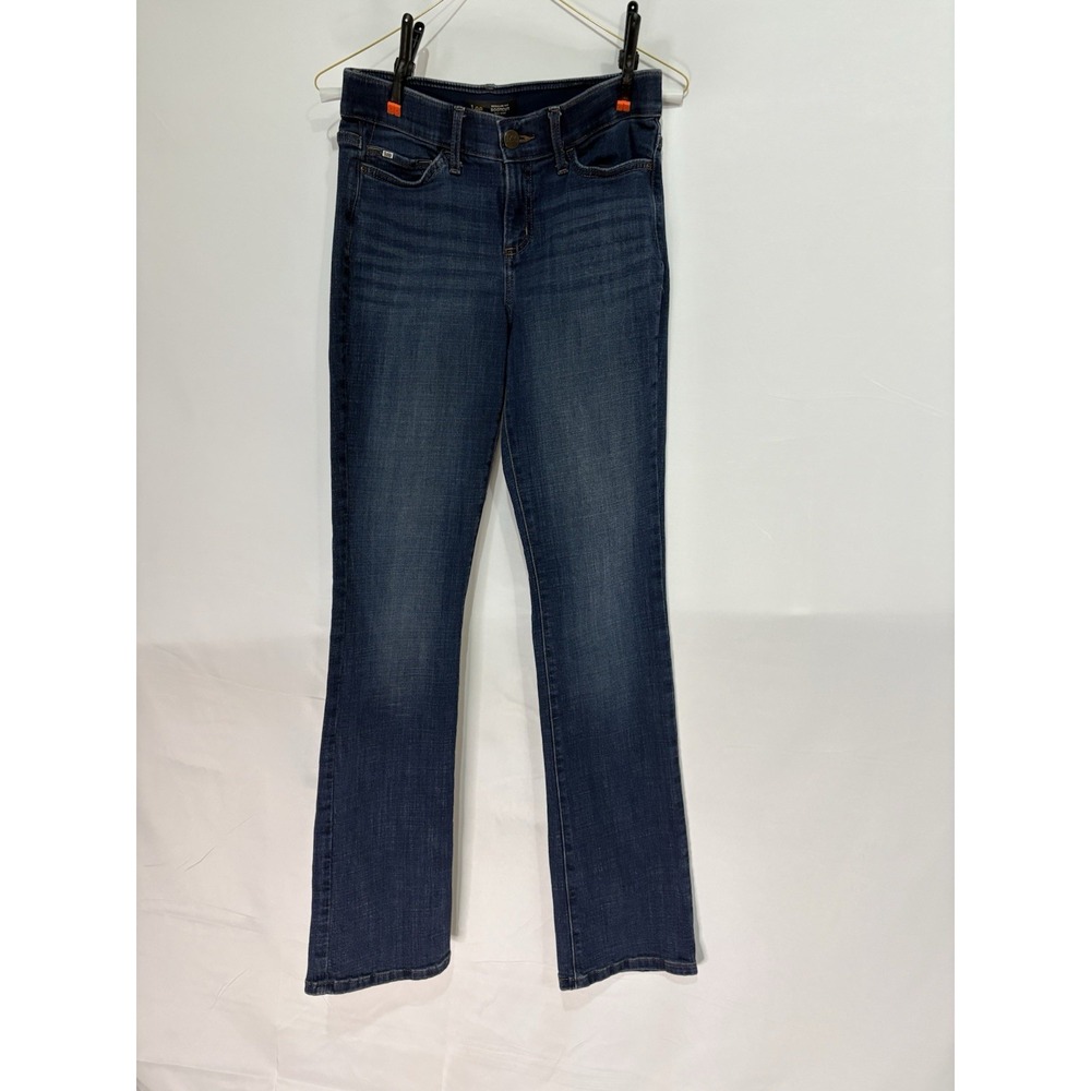 Lee Flex Motion Bootcut Jeans Womens 4 Long Mid Rise Blue Stretch 103408964